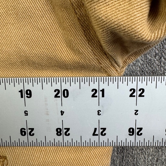 Forever 21 Tan Denim Jeans Sherpa Lined Button Up Trucker Jacket Women's Size S - Picture 6 of 7